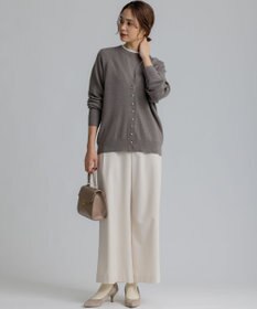 組曲 T/Rツイルストレッチ ワイドパンツ