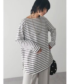 Green Parks ラウンドボーダーリラックスプルオーバー