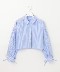 Feroux 【ONWARD CROSSET MAG掲載・2WAY】リボンクロップド シャツ