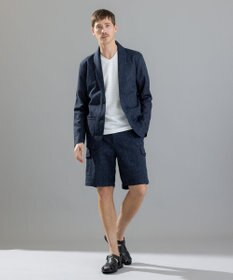 JOSEPH HOMME メランジリップル　Vネックカットソー