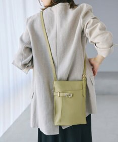 TOPKAPI 【TREASURE TOPKAPI】ベルトデザイン レザー フラット ショルダーバッグ