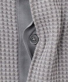 UNFILO MENS イージーケア ワッフル ヘンリーネック [23年春夏商品]