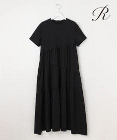 23区 L 【R(アール)】プレミアムコットンジャージー ティアードワンピース