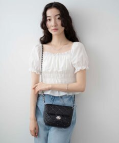 WEGO スタッズ付きキルティングショルダー