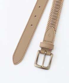 JOSEPH ABBOUD 【イタリア素材/日本製】バックスパインカットレザー ベルト