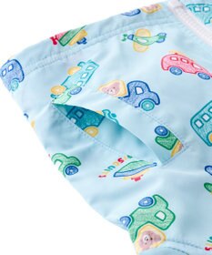 MIKI HOUSE HOT BISCUITS 【80-120cm】ビーンズ×乗り物 総柄ウインドブレーカー