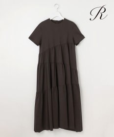 23区 【R(アール)】プレミアムコットンジャージー ティアードワンピース