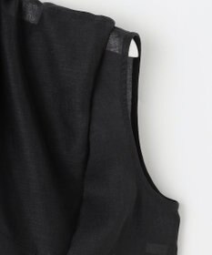 自由区 【WEB限定・接触冷感・洗える】シアーラミーローンイレギュラーヘムスリーブ ブラウス