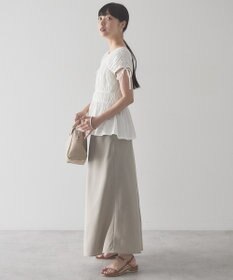 AMERICAN HOLIC 【予約】シャーリングショルダーリボンプルオーバー