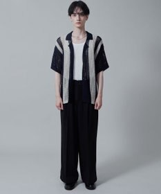 WEGO マルチストライプニットシャツ（S）