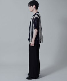 WEGO マルチストライプニットシャツ（S）