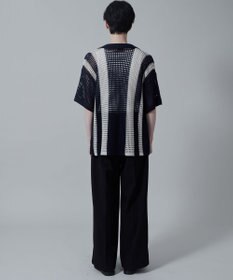 WEGO マルチストライプニットシャツ（S）