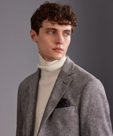 JOSEPH ABBOUD 【軽量】ブロックベロア ストレッチ ジャケット