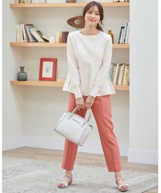 ANY SIS L 【洗える】ペプラム ニット