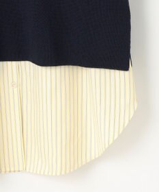 ANY SIS 【BAILA12月号掲載・貴島明日香さんコラボ】ニットレイヤード シャツ ツインセット