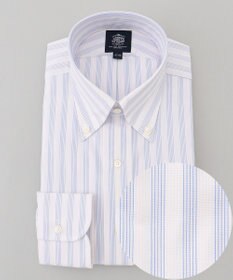 J.PRESS MEN 【PREMIUM PLEATS / 形態安定】ダッパーストライプシャツ / B.D.
