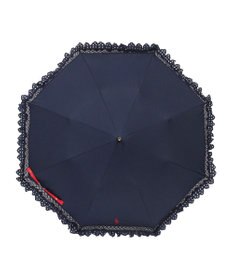 MOONBAT 【遮光/晴雨兼用日傘】POLO RALPH LAUREN(ポロ ラルフローレン) エンブフリル 折りたたみ傘 楽折 遮熱 UV