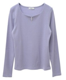 earth music&ecology ハートネックパールプルオーバー