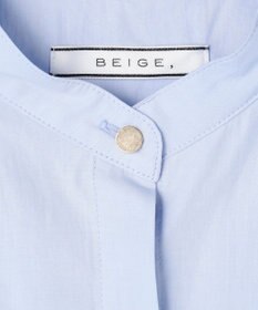 BEIGE， MALLOW / コットンタック バルーンスリーブブラウス