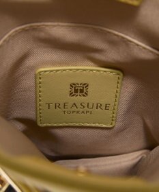 TOPKAPI 【TREASURE TOPKAPI】ベルトデザイン レザー フラット ショルダーバッグ