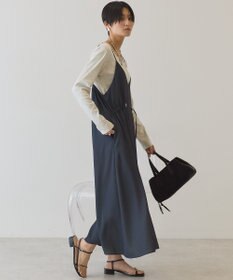 AMERICAN HOLIC サイドシャーリングVネックドットキャミワンピース