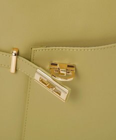 TOPKAPI 【TREASURE TOPKAPI】ベルトデザイン レザー フラット ショルダーバッグ