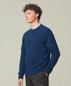 J.PRESS MEN カシミア サドルショルダー クルーネック ニット