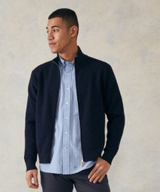 J.PRESS MEN 【High twist links】フルジップカーディガン