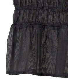 earth music&ecology ダブルフリルノースリブラウス