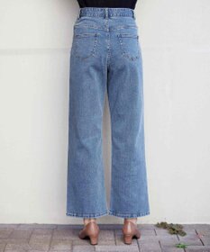 Tiaclasse 【安田美沙子さん/小倉優子さん着用】【洗える】ストレッチワイドデニム