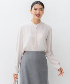 23区 【洗える】バックサテンアムンゼン ブラウス