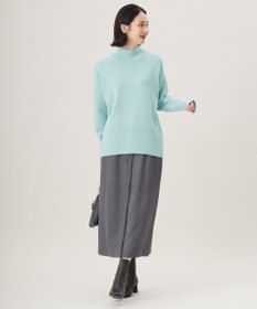 自由区 L 【WEB限定カラーあり・洗える】ウールカシミヤブレンドハイネック ニット