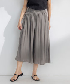 組曲 S 【ウエストゴム・WEB限定】シアープリーツライクシフォン パンツ