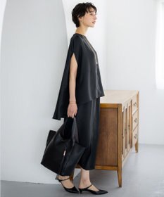 23区 S 【一部店舗限定/UVカット/洗える】ライトウェイトツイル ケープ付き ワンピース