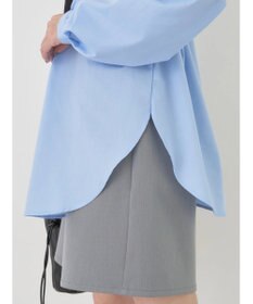 earth music&ecology ＳＥＴ２点ニットビスチェ＋ノーカラーシャツ