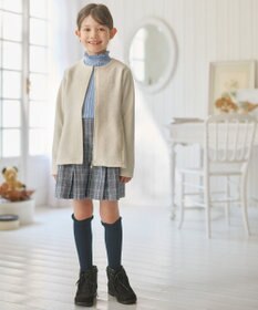 組曲 KIDS 【110-140㎝】フラワードット リブニット