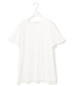 ICB 【接触冷感・UVケア・洗える】 ハイツイストスムース ケープデザインカットソー