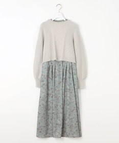 ANY SIS S 【2SET】クロップドニットセット ワンピース