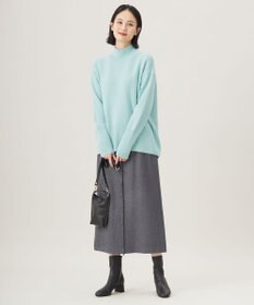 自由区 L 【WEB限定カラーあり・洗える】ウールカシミヤブレンドハイネック ニット