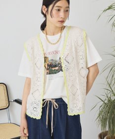 AMERICAN HOLIC クロシェ風ニットベスト