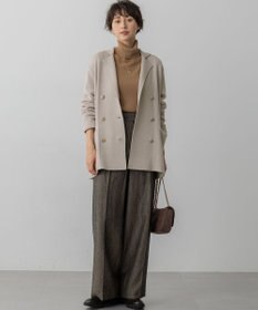 23区 【GOLD LABEL】ウールリネンツイル ワイドパンツ