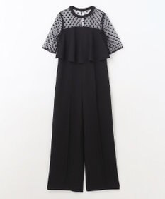 GRACE CONTINENTAL ドットチュールサロペット