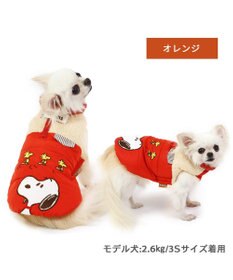 PET PARADISE スヌーピー 遠赤外線 エアベスト 《オレンジ》 小型犬