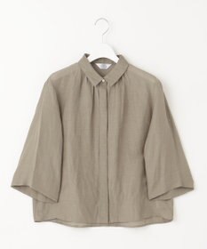 J.PRESS LADIES 【洗える】シアーリネン ブラウス