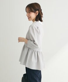 Green Parks ef-de 衿取り外しペプラムブラウス