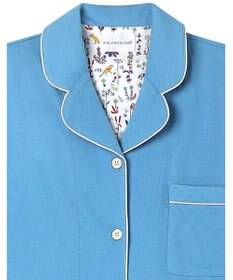 une nana cool 【綿100％】40ハイゲージ天竺半袖パジャマ MADE WITH LIBERTY FABRIC