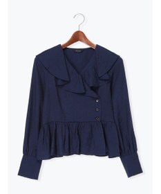 Te chichi ラッフルフリルペプラムブラウス