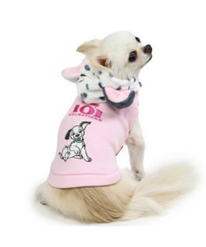 PET PARADISE ディズニー 101匹わんちゃん フード付きトレーナー 《パステル ピンク》 小型犬