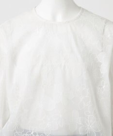 23区 【R(アール)】エンブロイダリーオーガンザ ブラウス