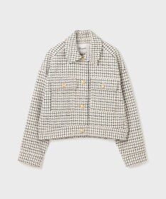 GRACE CONTINENTAL チェックツイードブルゾン